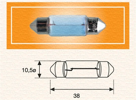 Bulb, licence plate light